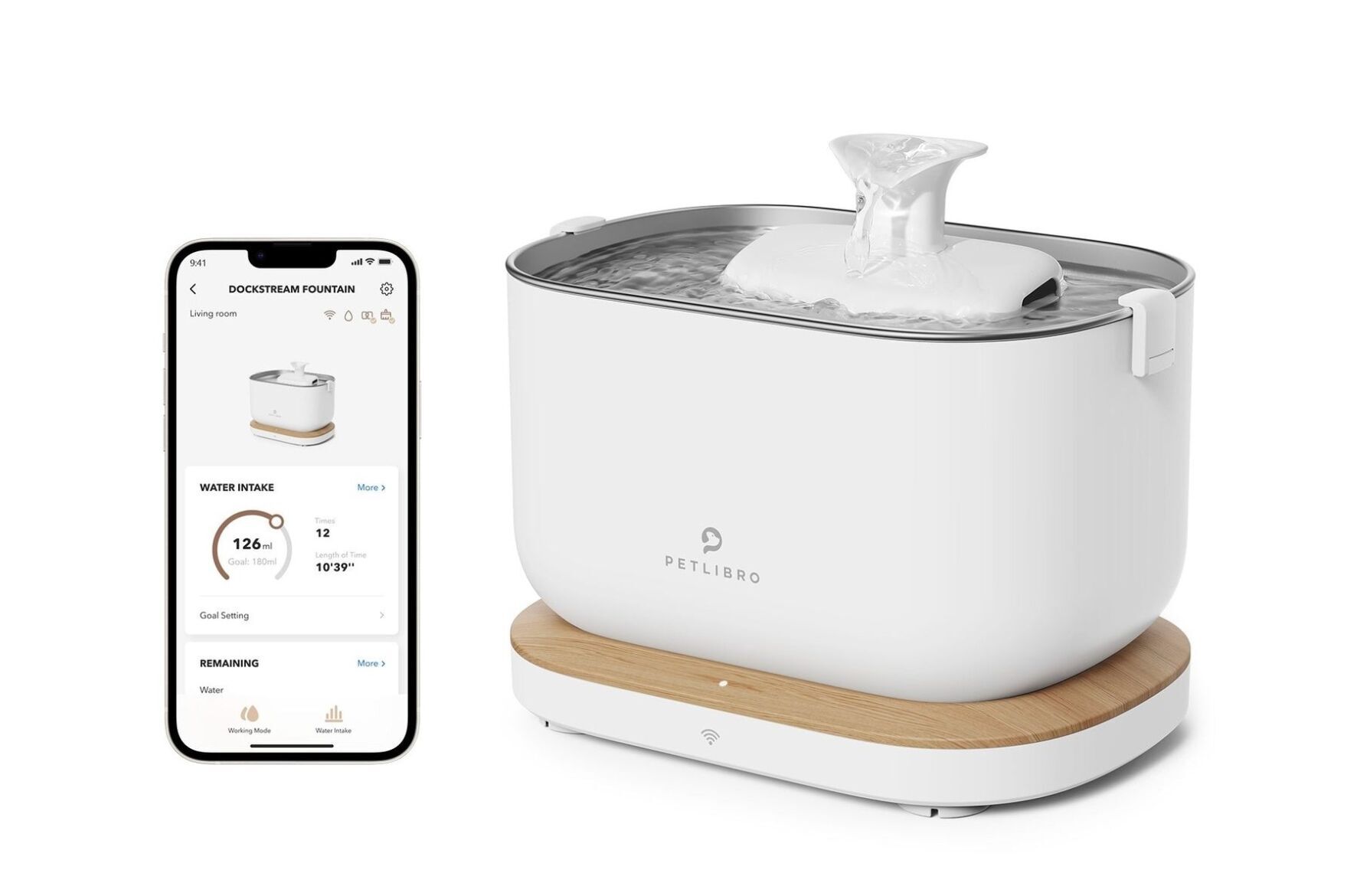 4. Petlibro Dockstream App Monitoring Water Fountain